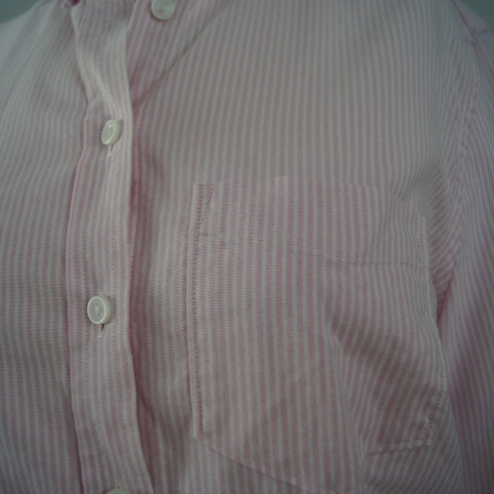 Charles Tyrwhitt Women's Long Sleeve Shirt Size 8 Striped Pink Button Down - Picture 3 of 8